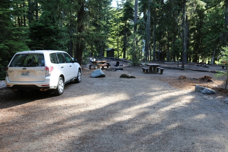 Camping in Washingtons Kachess Campground.